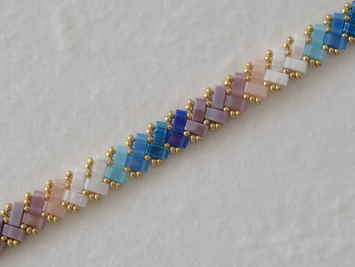 Bracelet 1 rang dégradé long