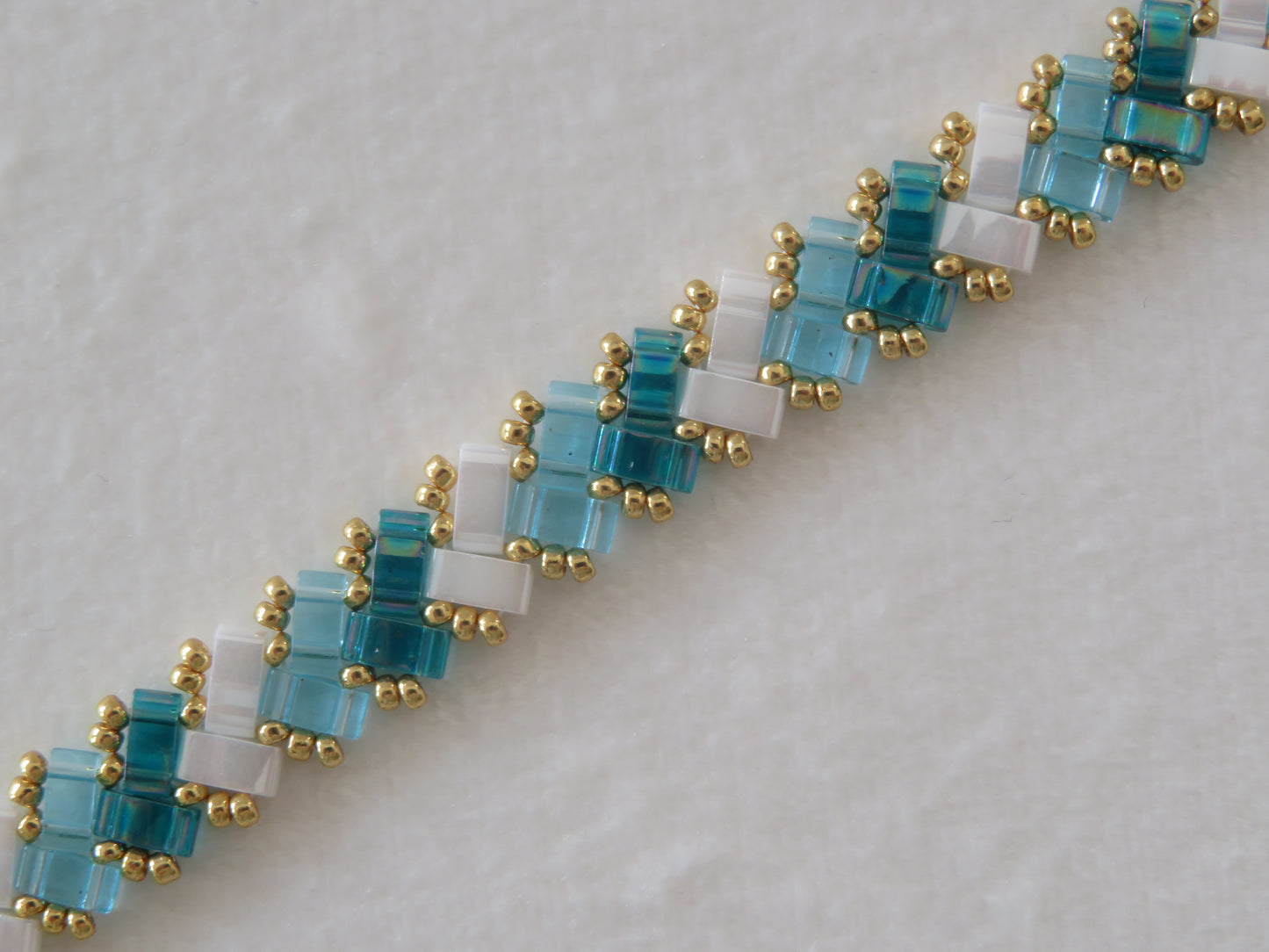 Bracelet 1 rang turquoise clair