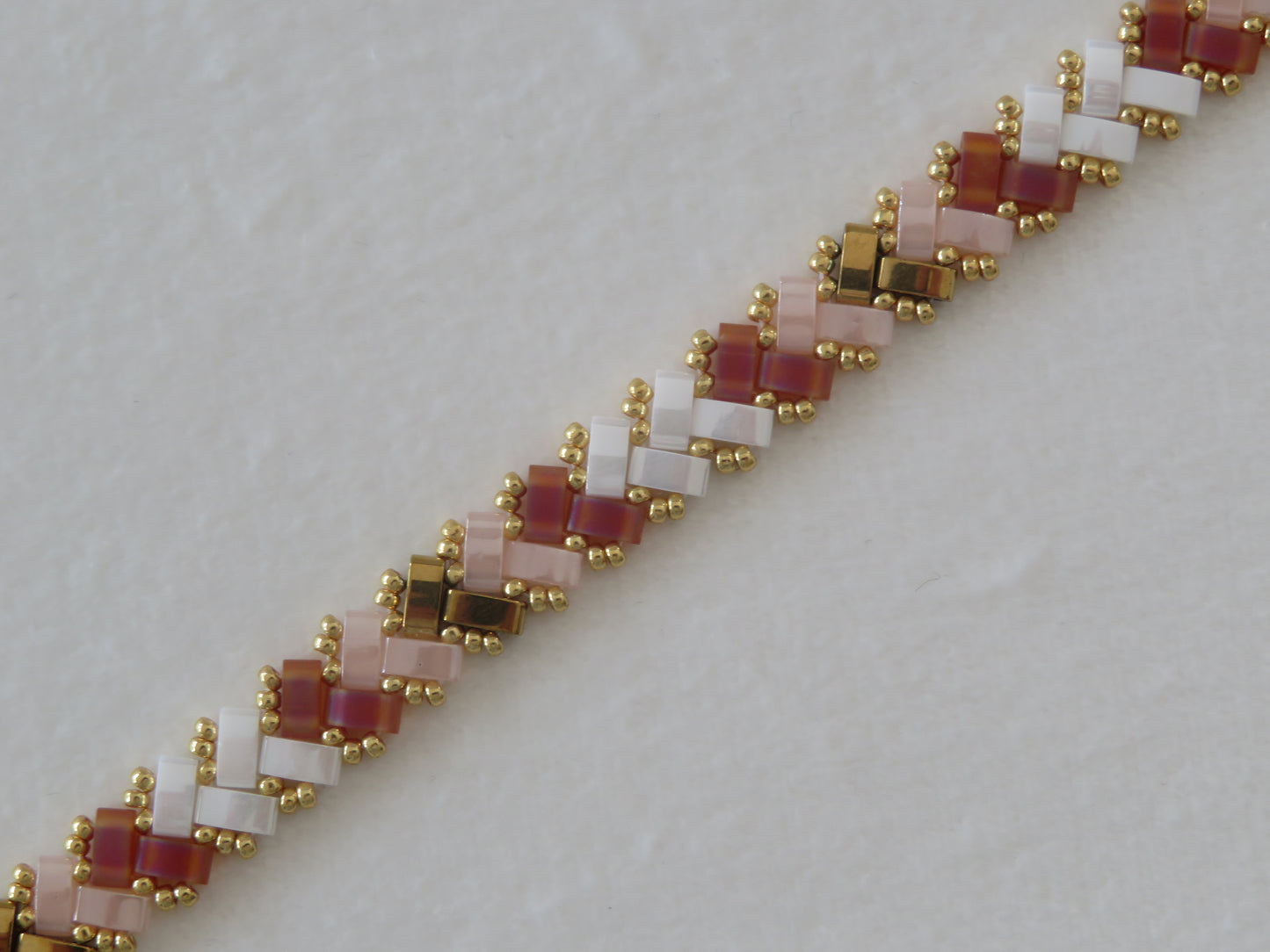 Bracelet 1 rang bicolor et doré