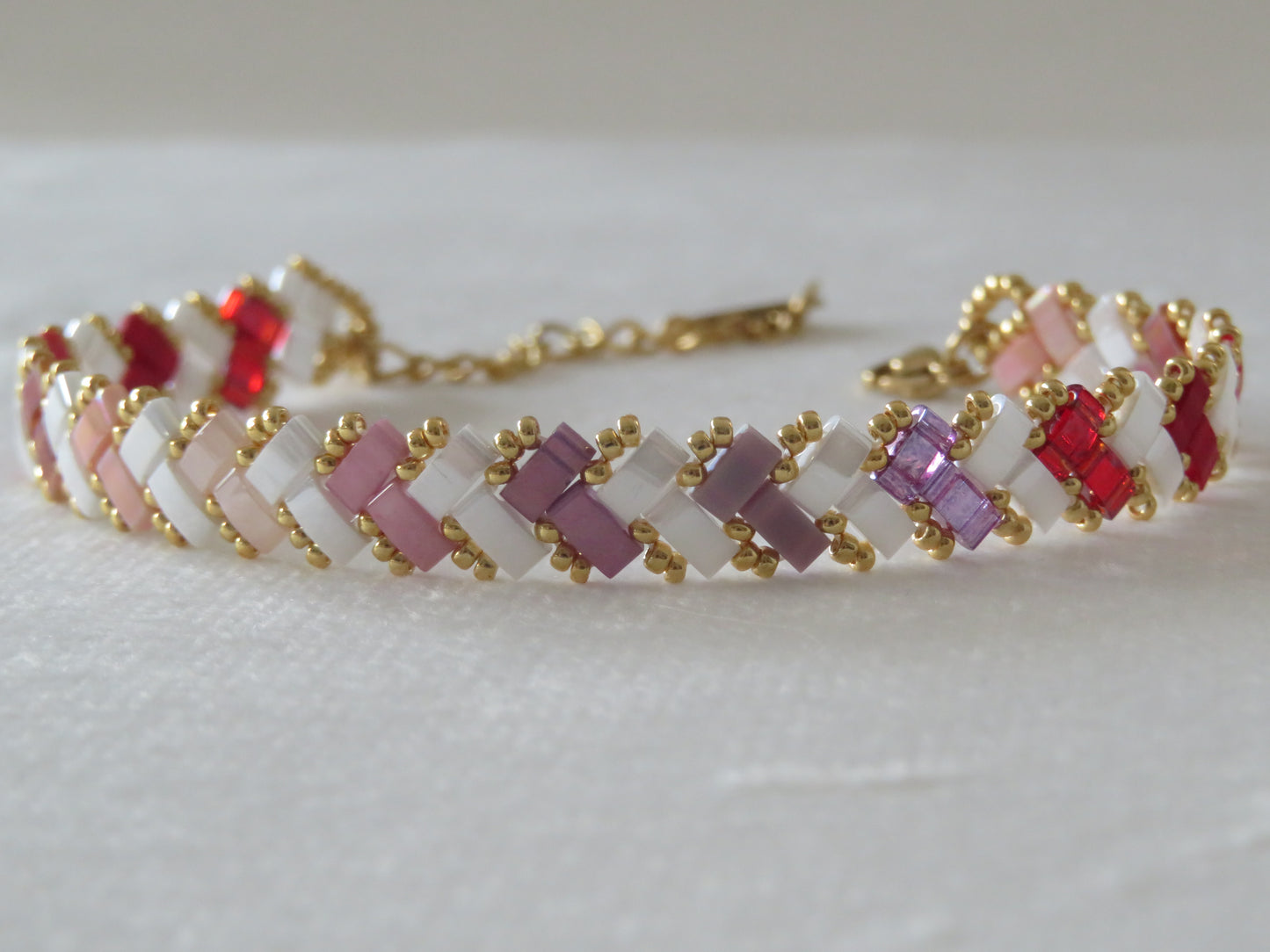 Bracelet 1 rang rayé