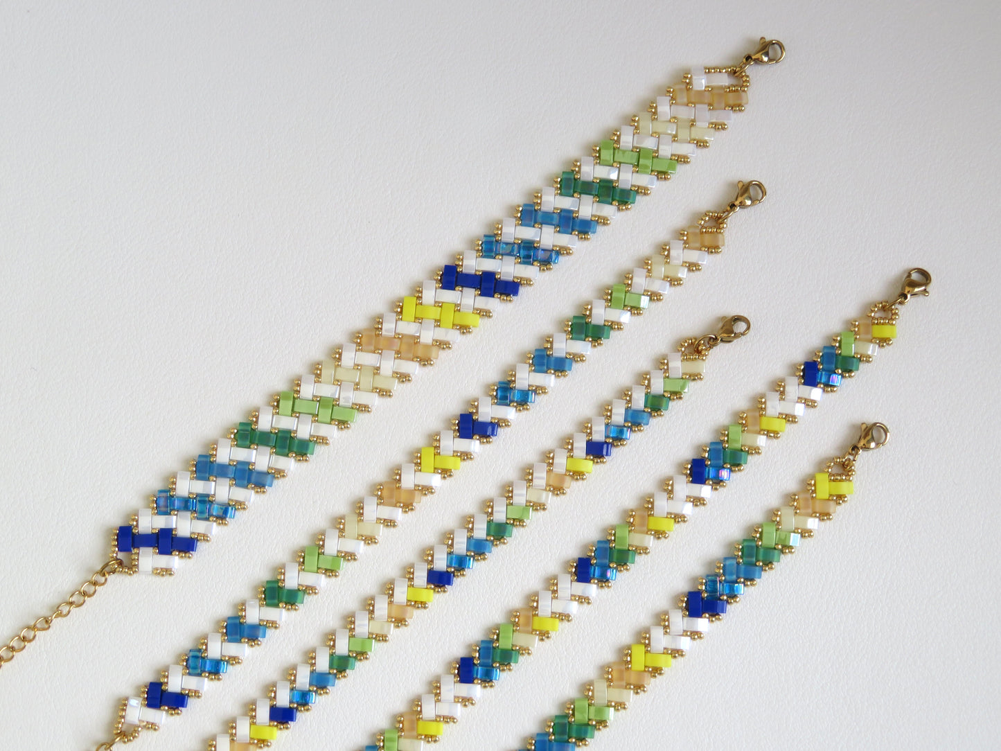 Bracelet Miyuki 1 rang dégradé long