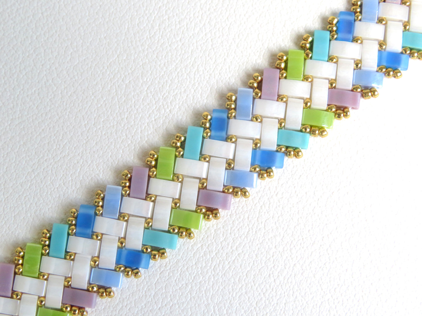 Bracelet Miyuki 2 rangs dégradé extérieur