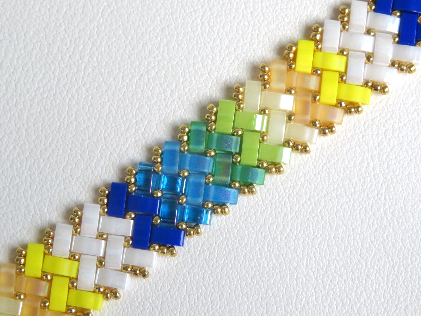 Bracelet Miyuki 2 rangs dégradé