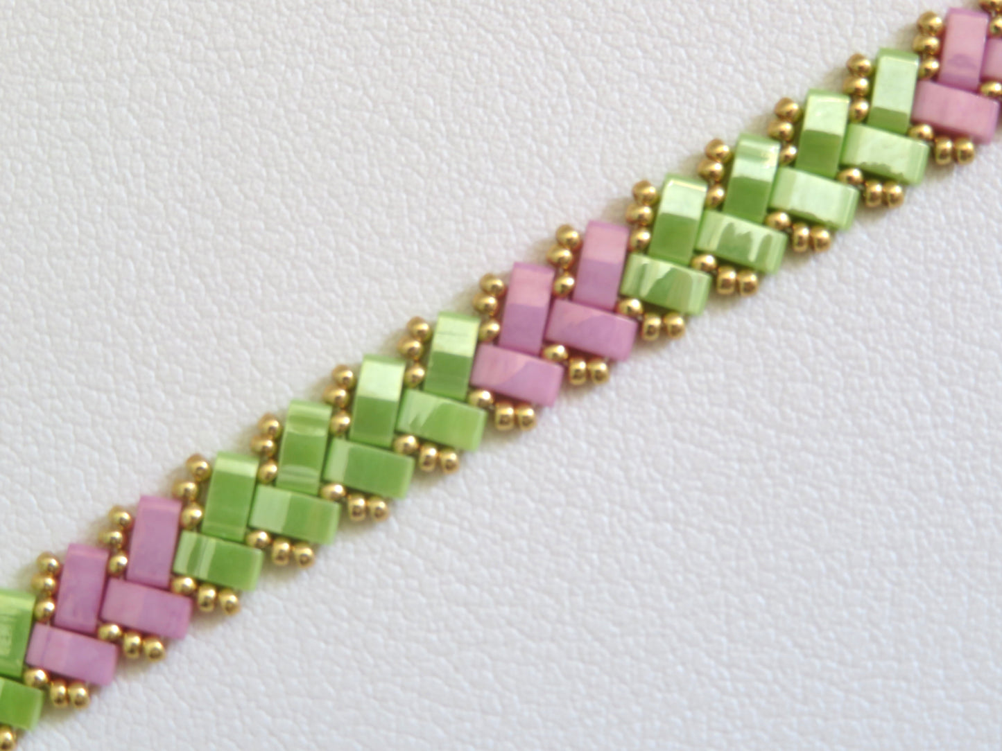 Bracelet Miyuki 1 rang Bubble Lime
