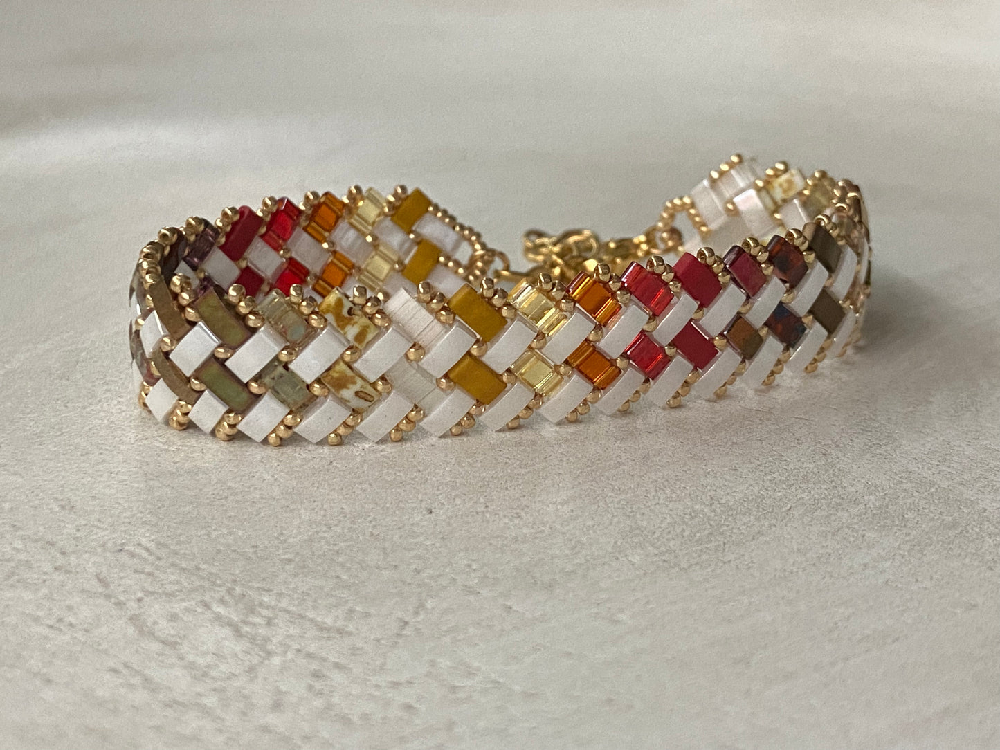 Bracelet 2 rangs pointillés