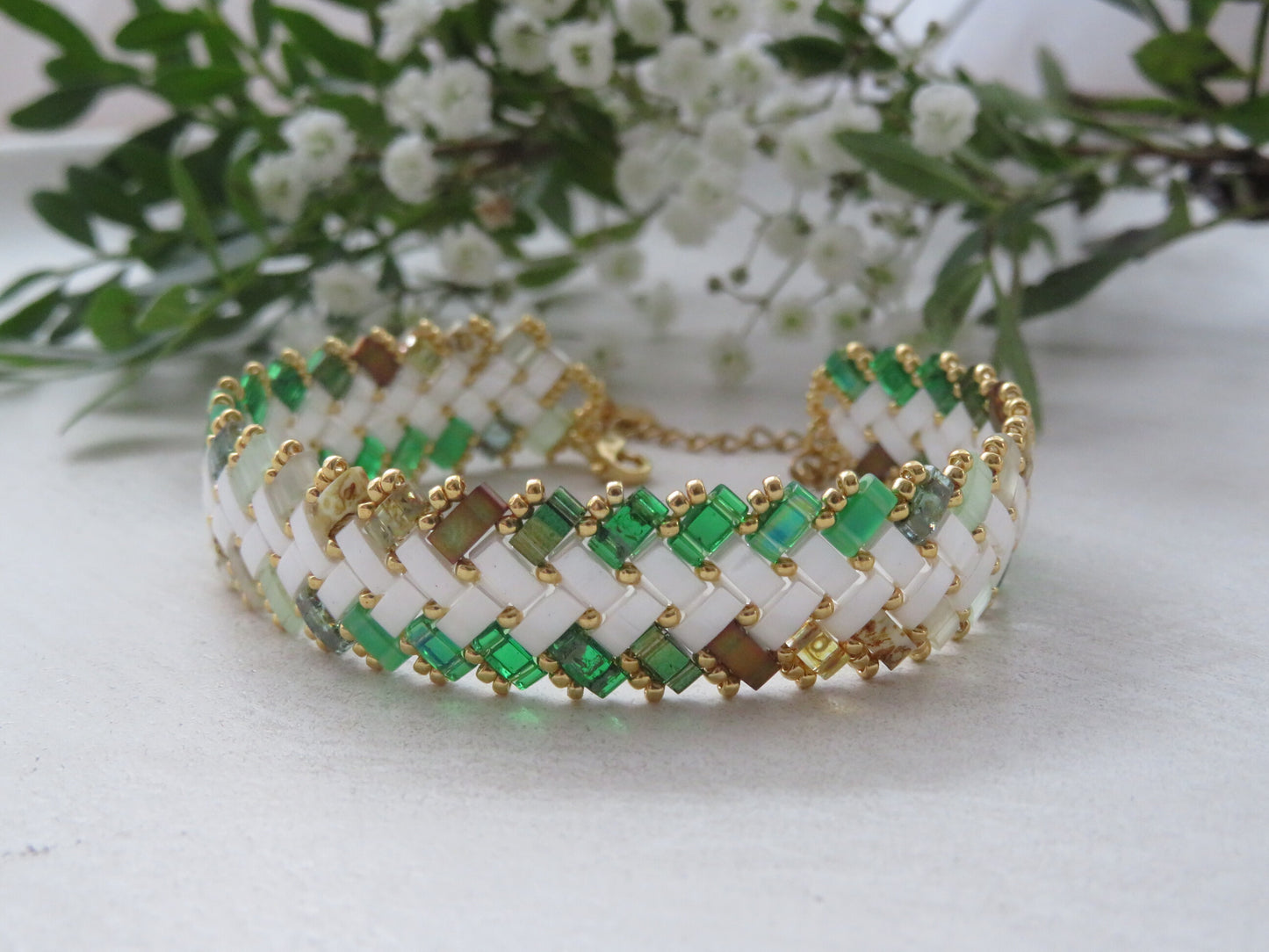 Bracelet 2 rangs dégradé extérieur