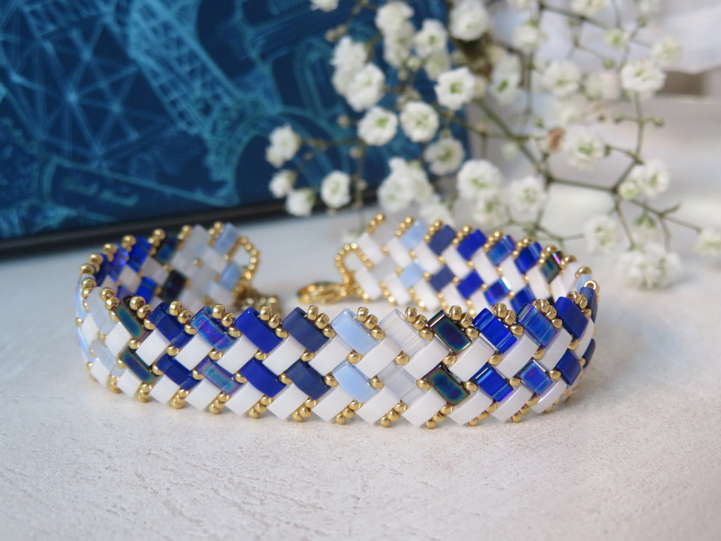 Bracelet 2 rangs pointillés