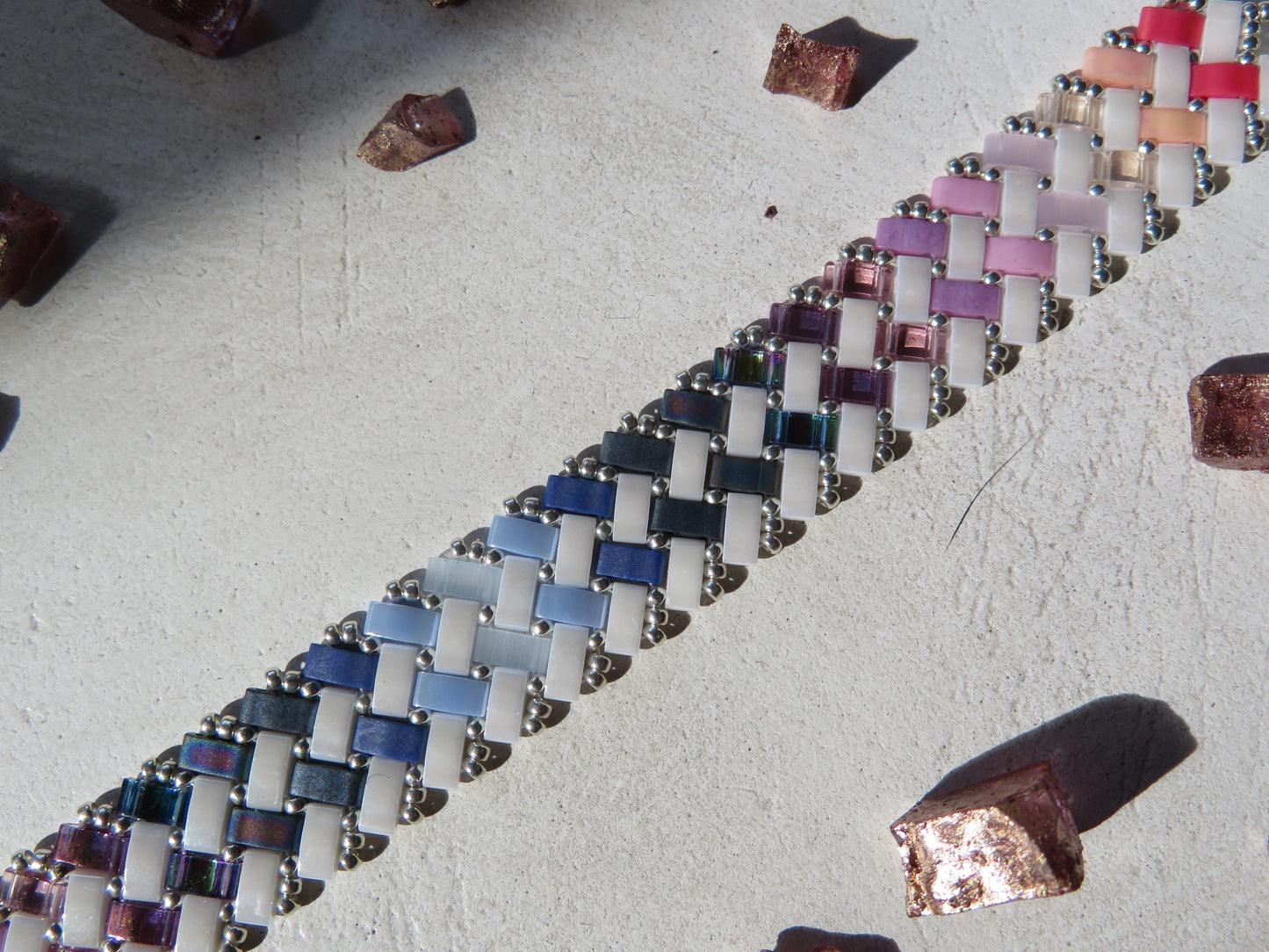 Bracelet 2 rows dotted