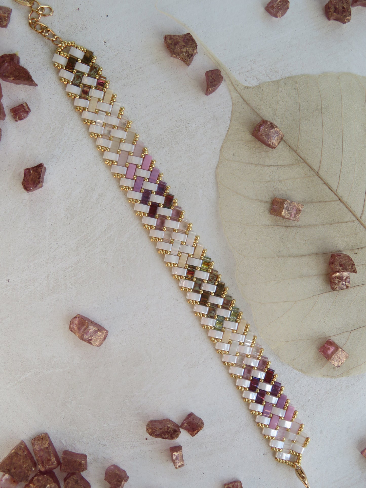 Bracelet 2 rows dotted