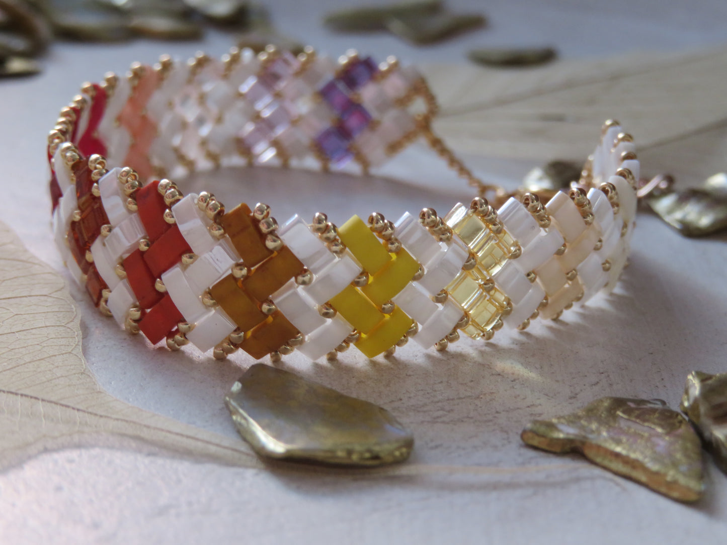 2 rows striped bracelet