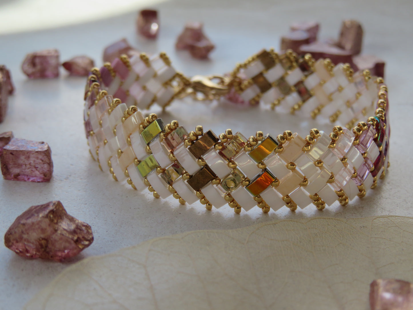Bracelet 2 rows dotted