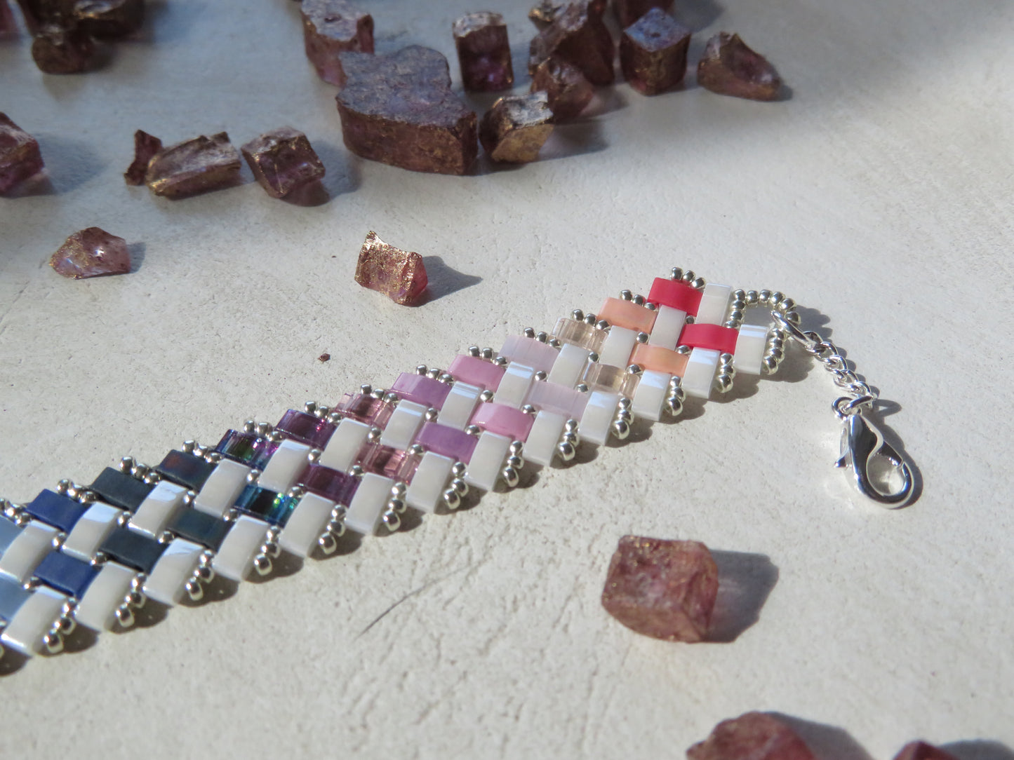 Bracelet 2 rows dotted