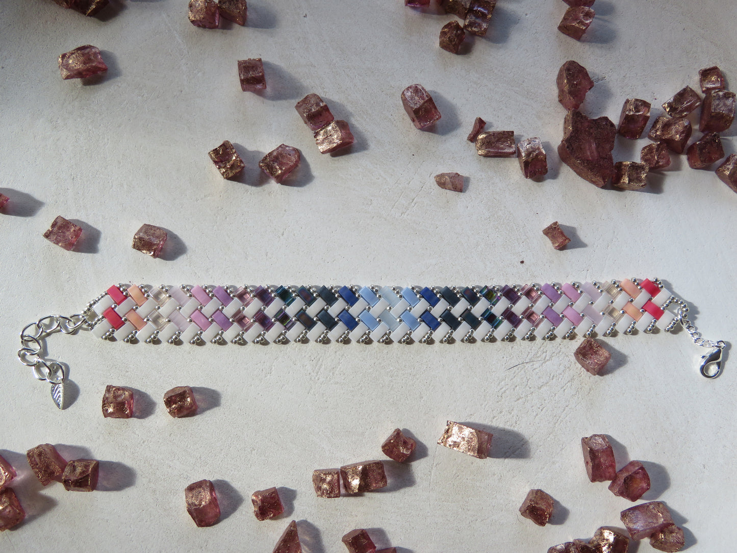 Bracelet 2 rows dotted