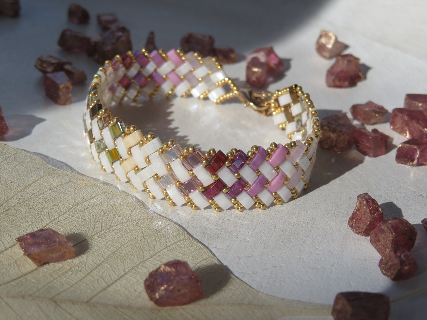 Bracelet 2 rows dotted
