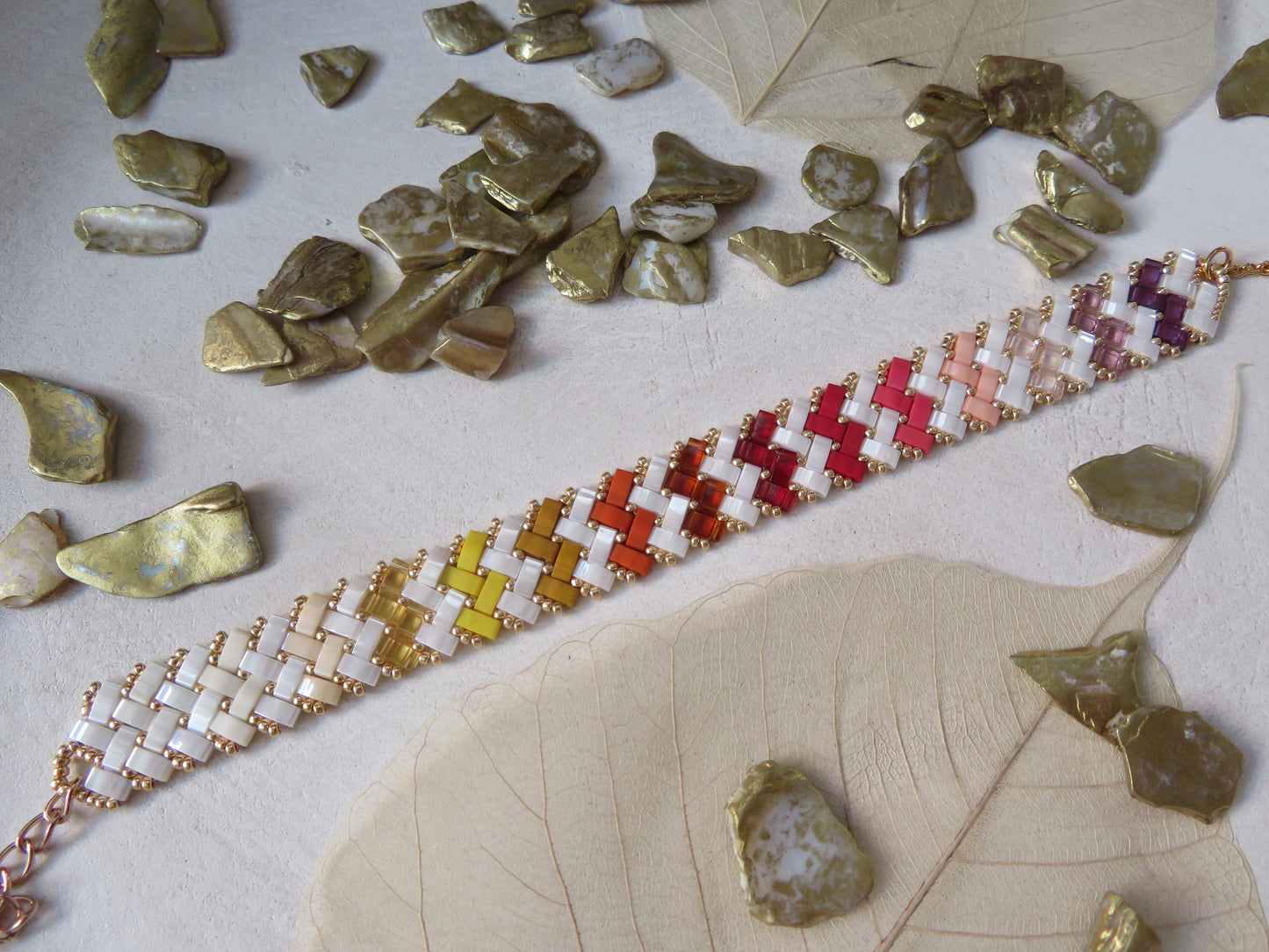 2 rows striped bracelet