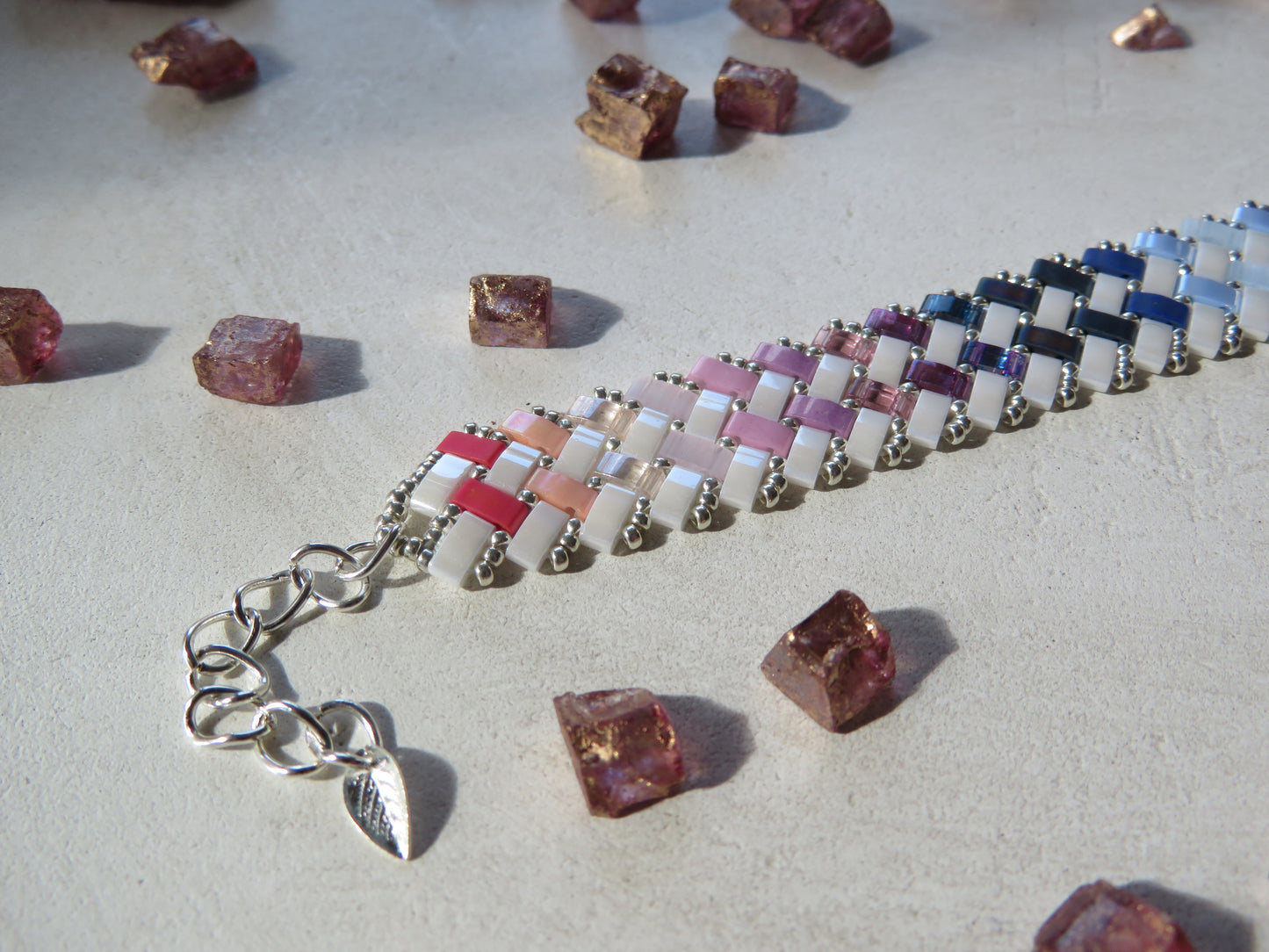 Bracelet 2 rows dotted