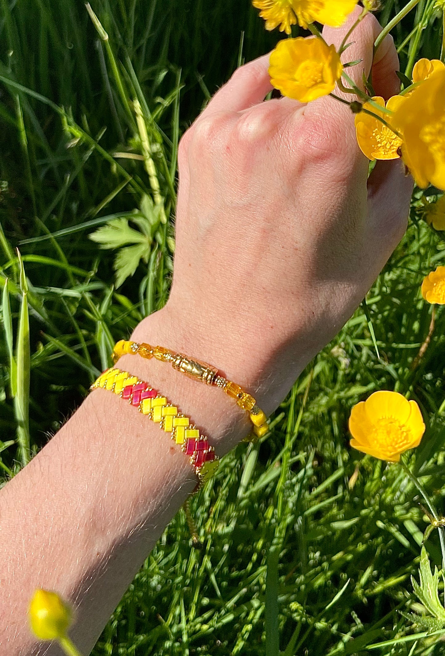 Bracelet Miyuki 1 rang Fire Candy