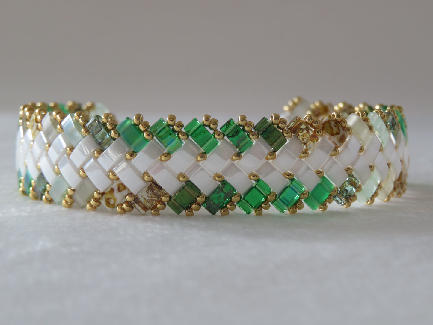 Bracelet 2 rangs dégradé extérieur