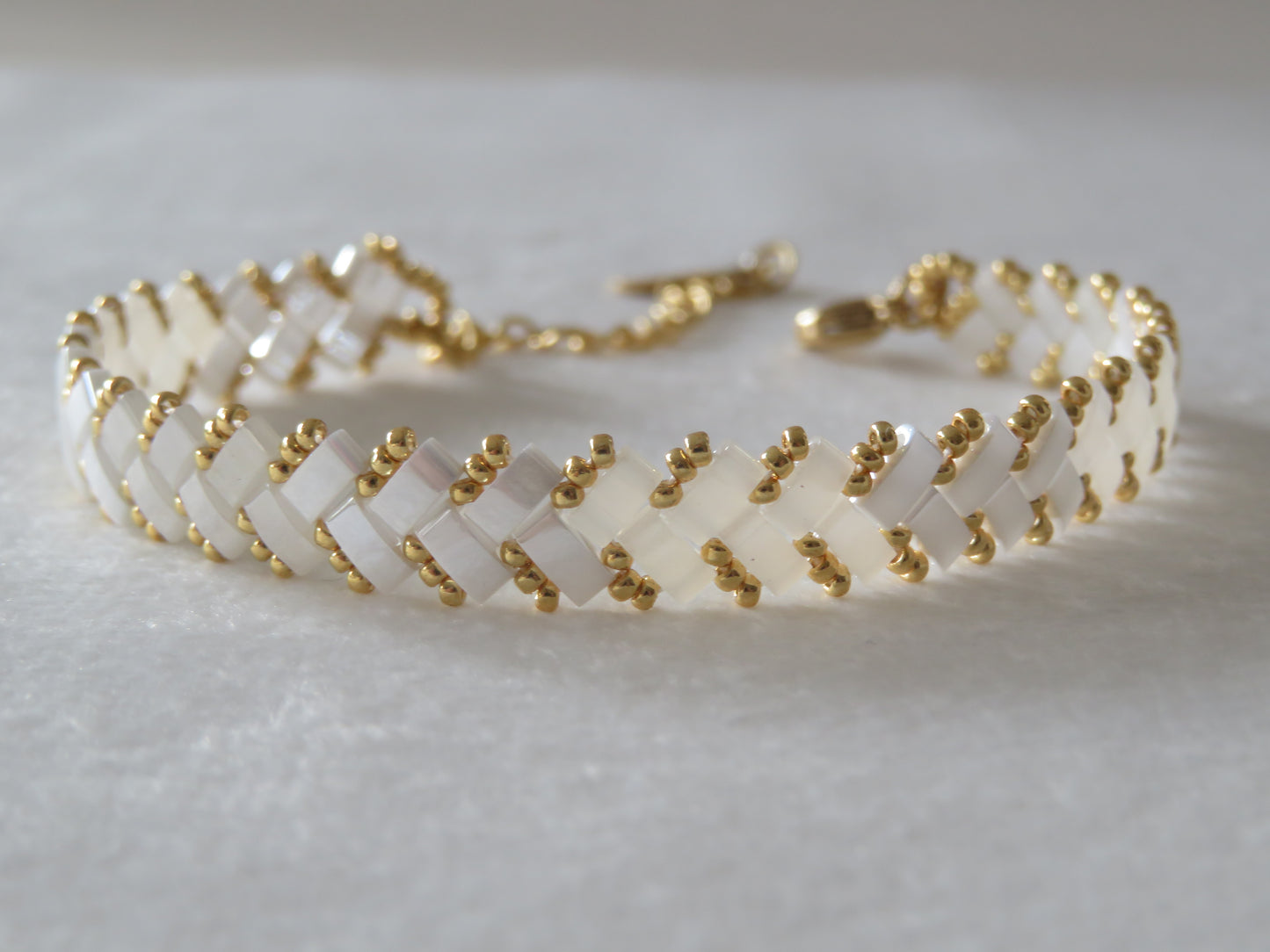 Bracelet 1 rang rayé triple