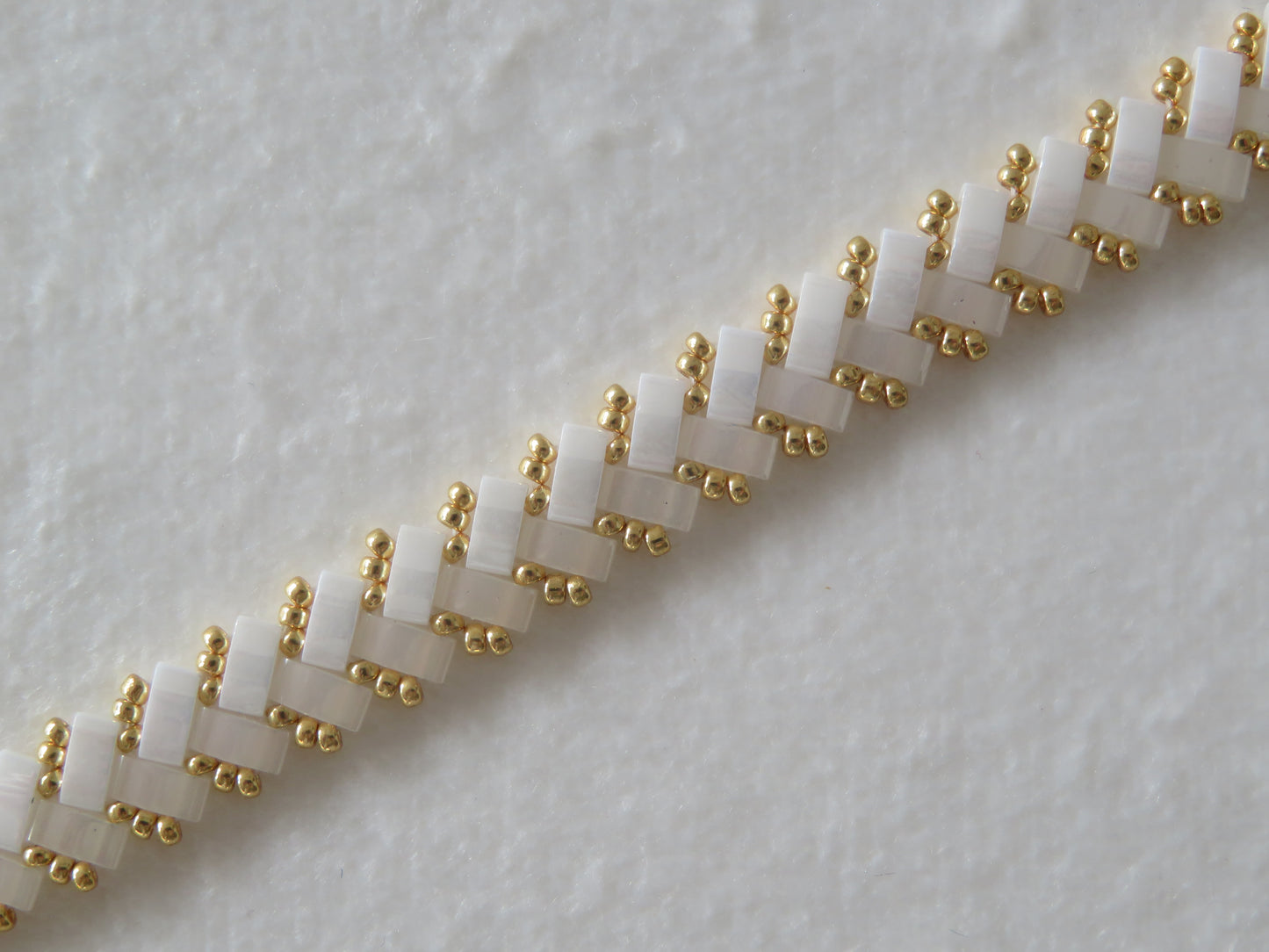 Bracelet 1 rang bicolor parallèle