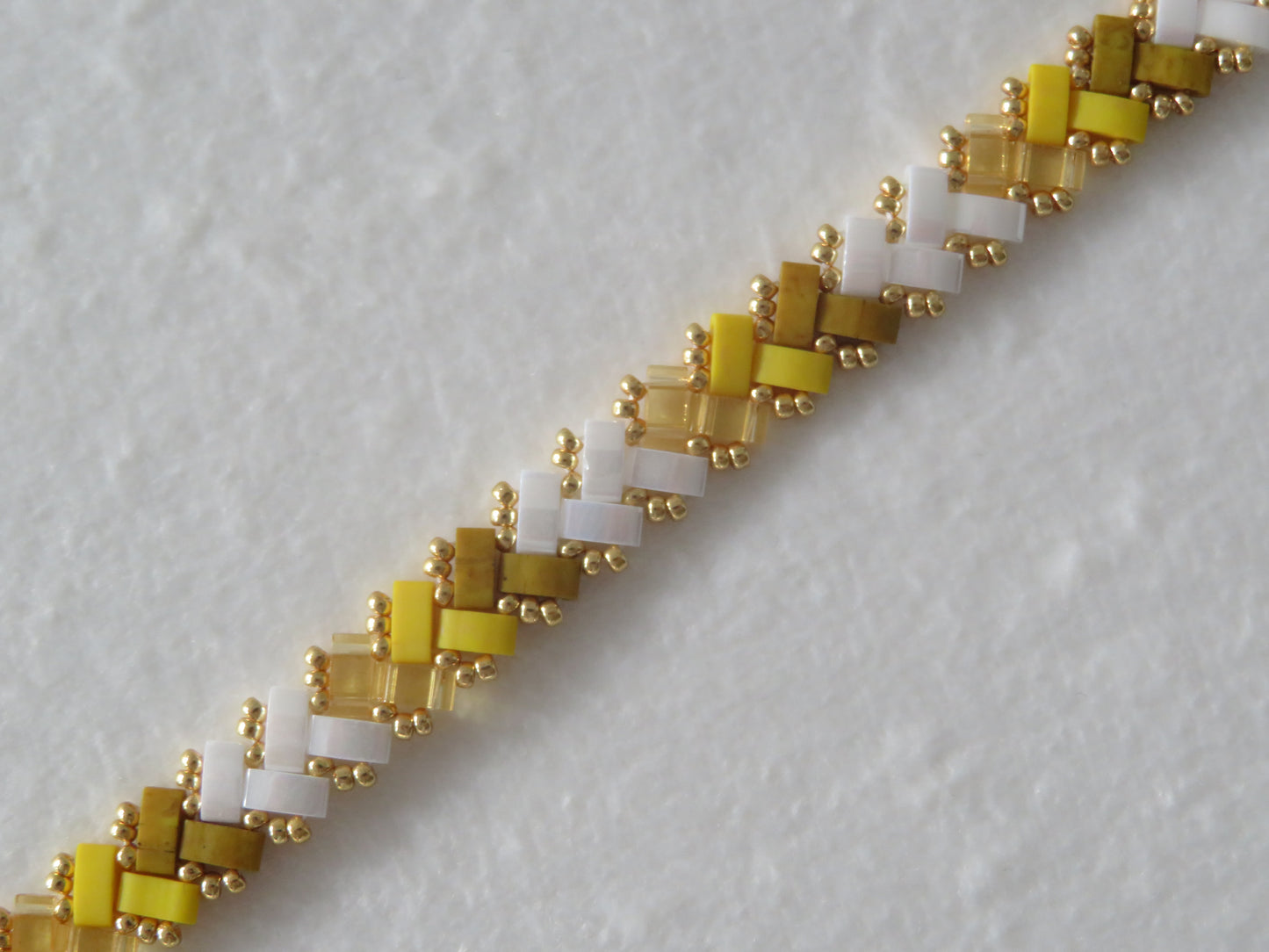 Bracelet 1 rang dégradé jaune