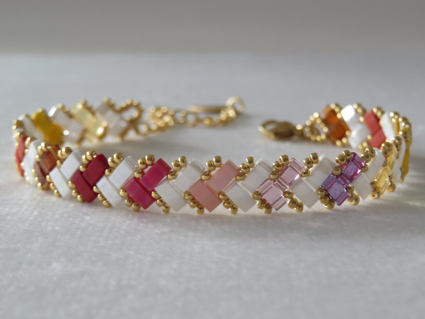 Bracelet 1 rang rayé