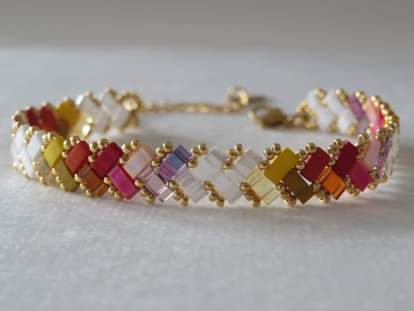 Bracelet 1 rang dégradé court