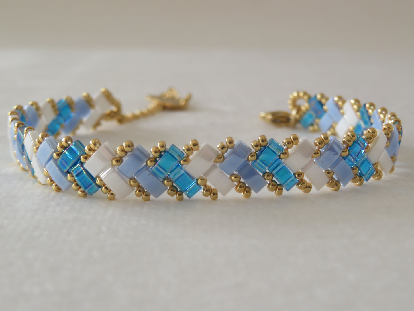 Bracelet 1 rang dégradé bicolor