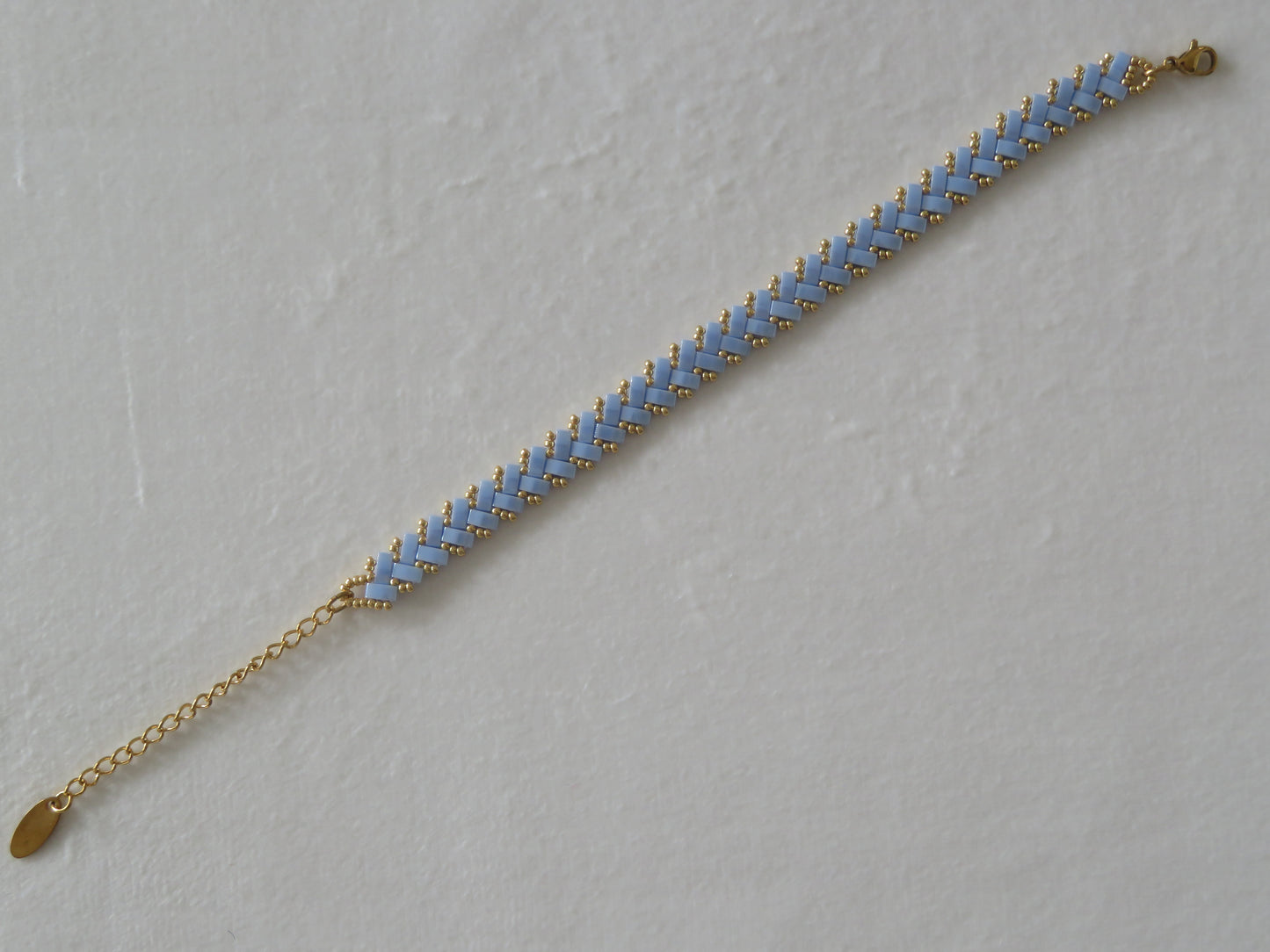Bracelet 1 rang uni baby blue