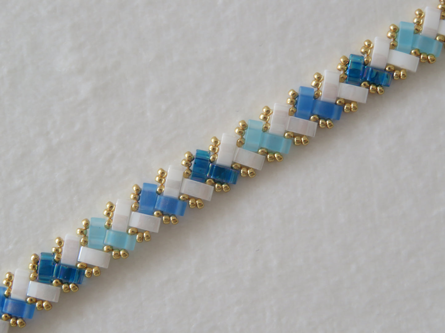 Bracelet 1 rang tricolor rayé