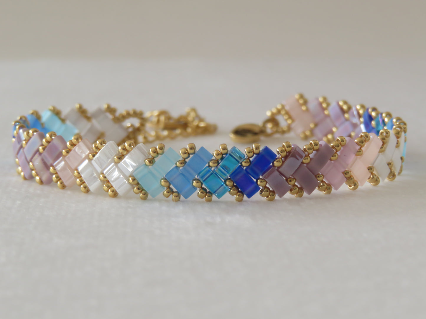 Bracelet 1 rang dégradé long