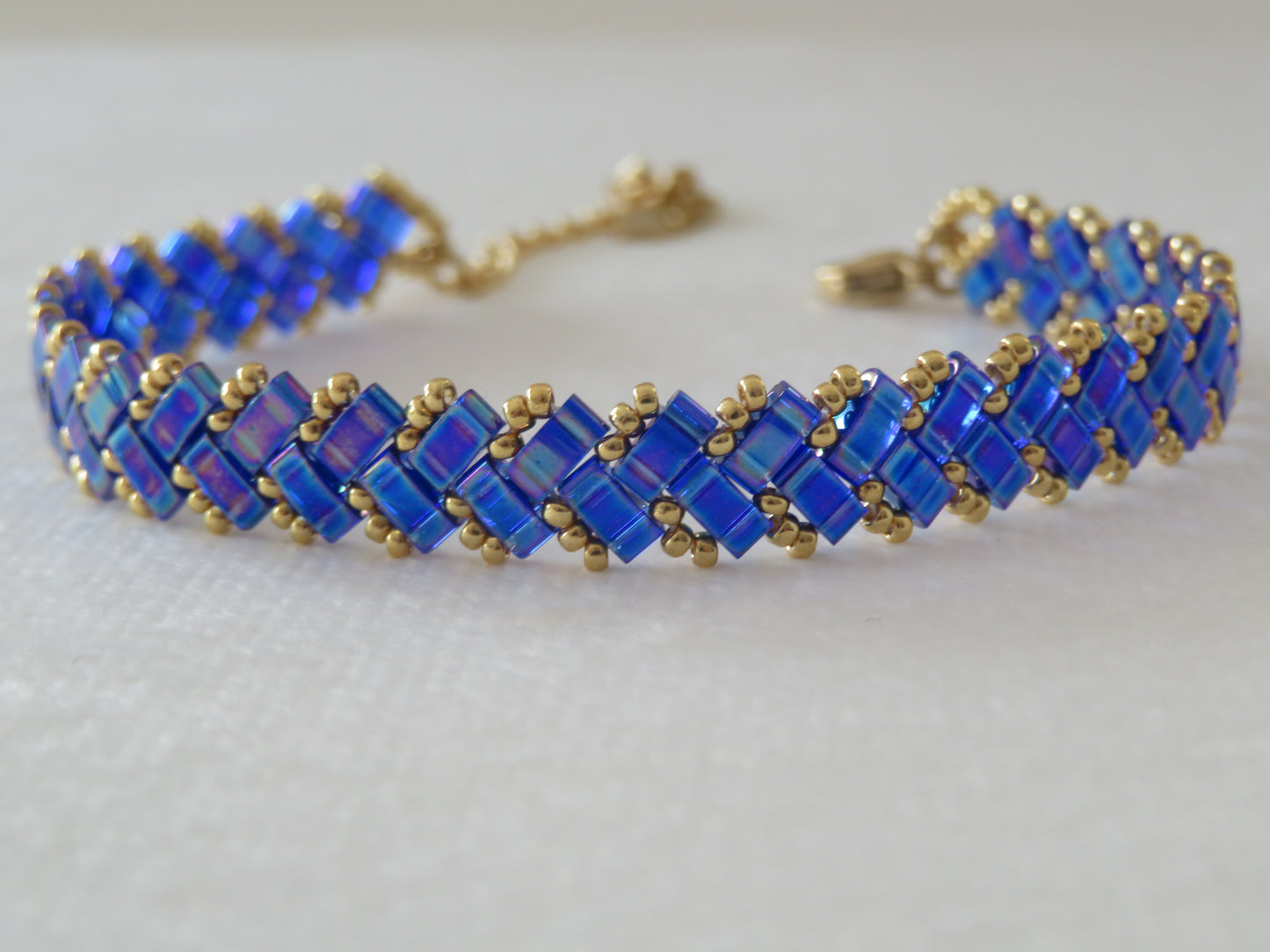 Bracelet Miyuki 1 rang uni à reflet