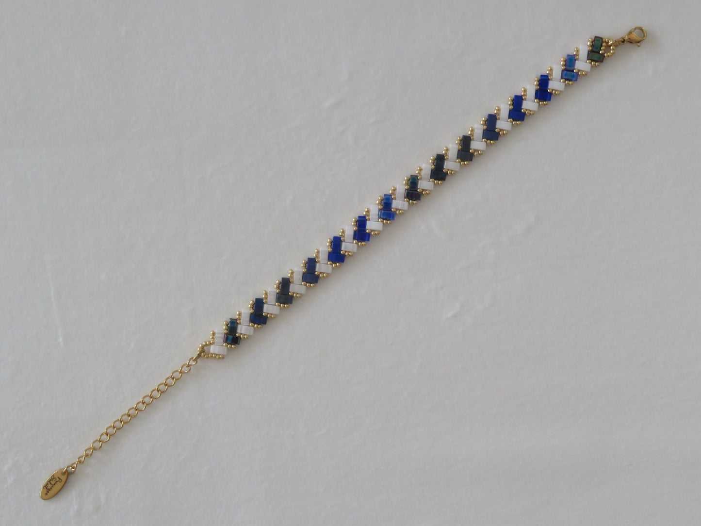 Bracelet Miyuki 1 rang rayé