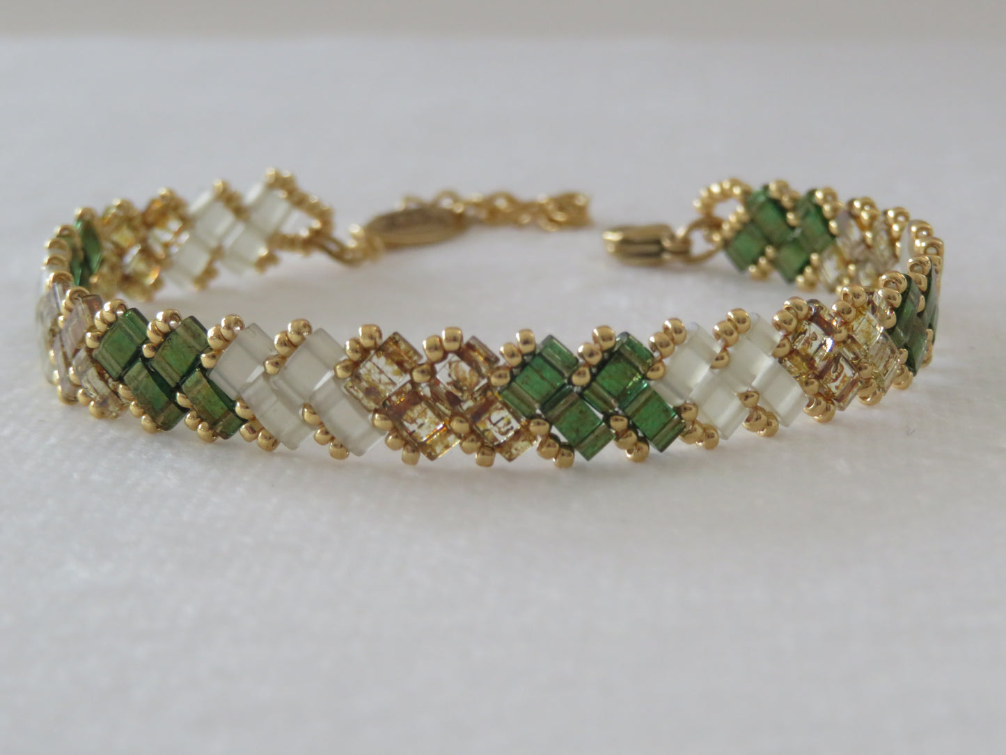 Bracelet 1 rang tricolor rayé