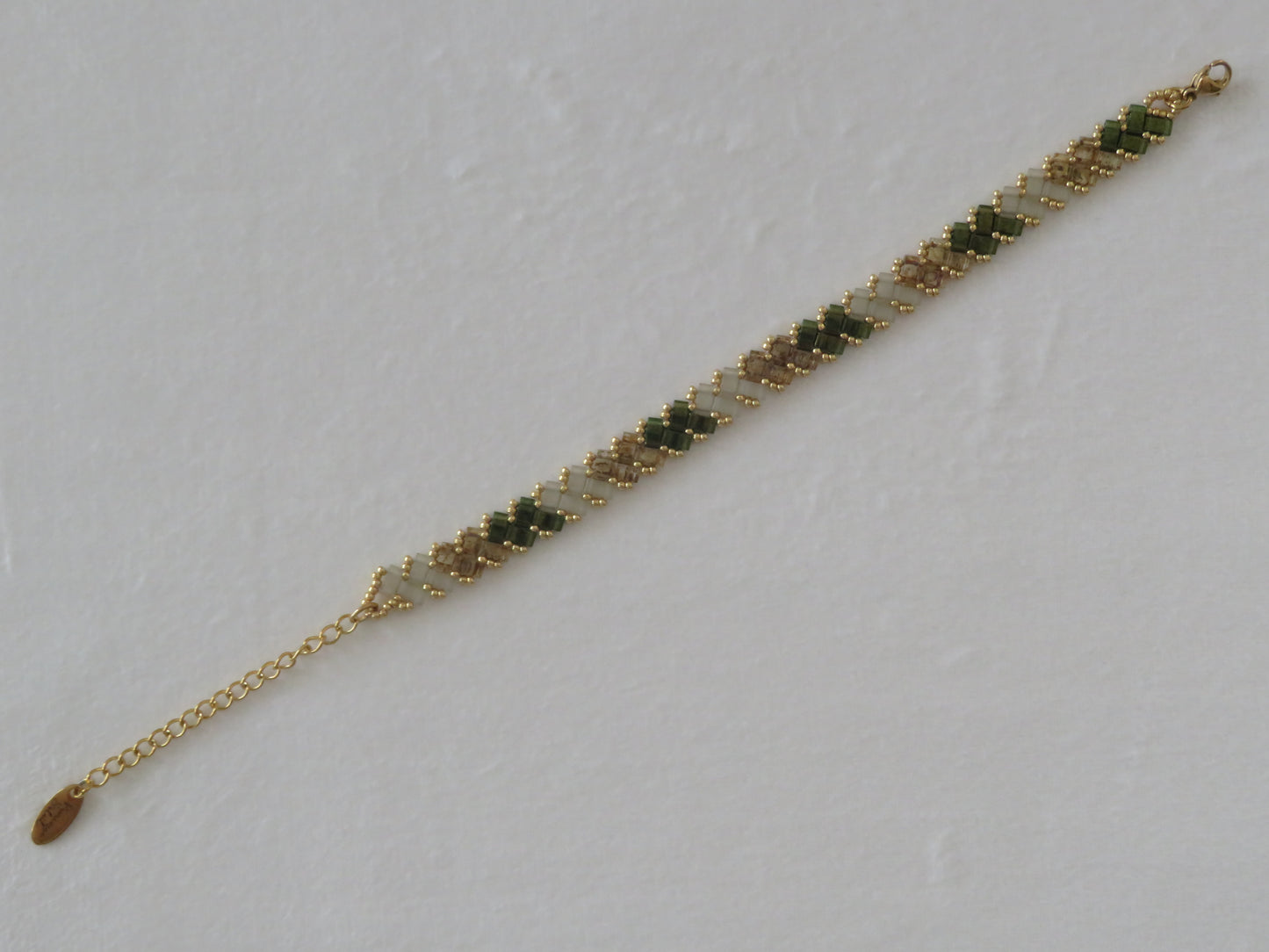 Bracelet 1 rang tricolor rayé