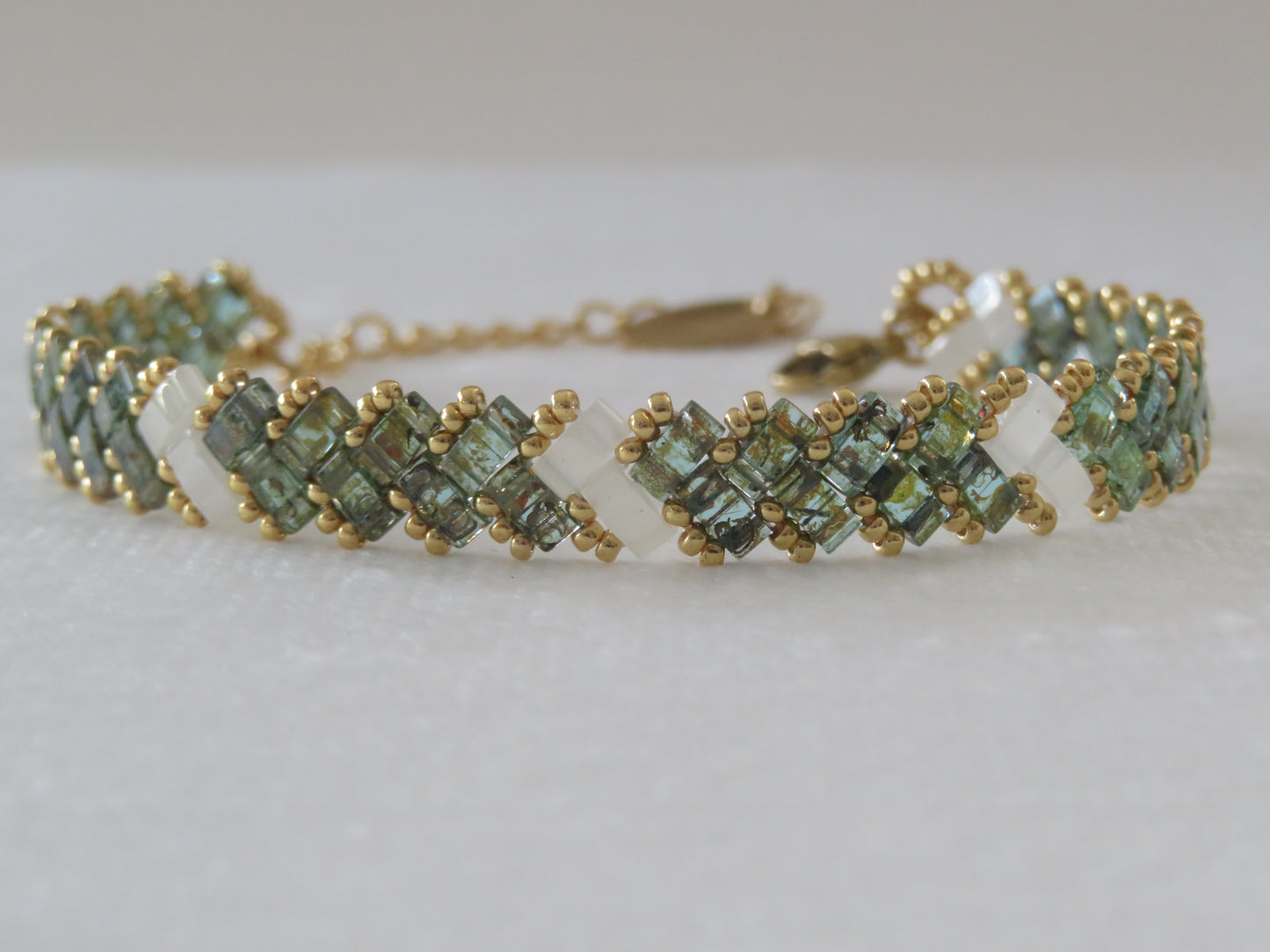 Bracelet 1 rang rayures larges