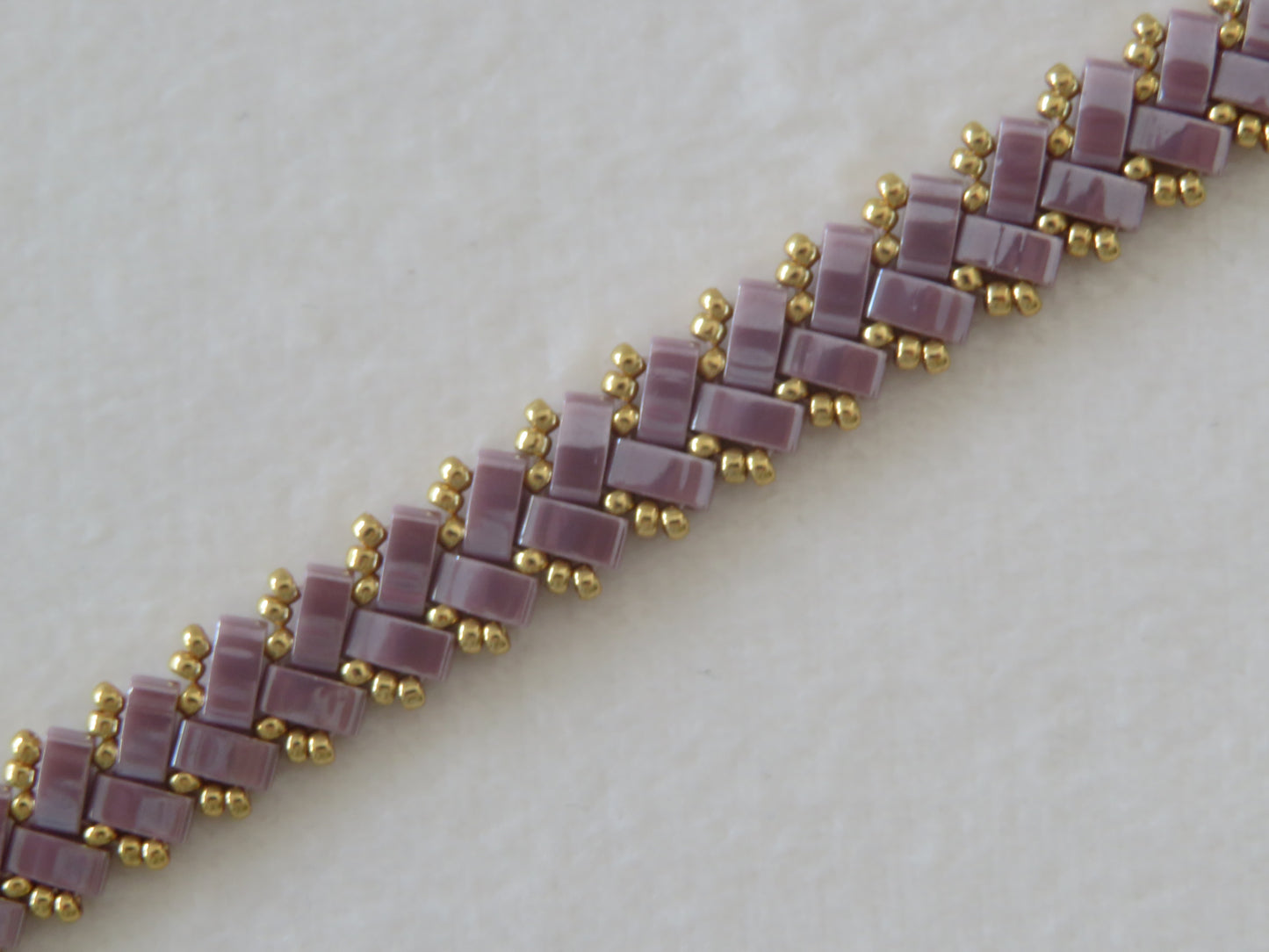 Bracelet 1 rang uni parme