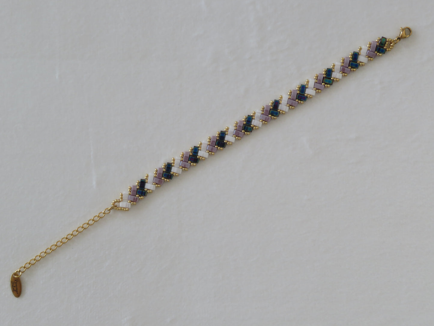 Bracelet 1 rang dégradé bicolor