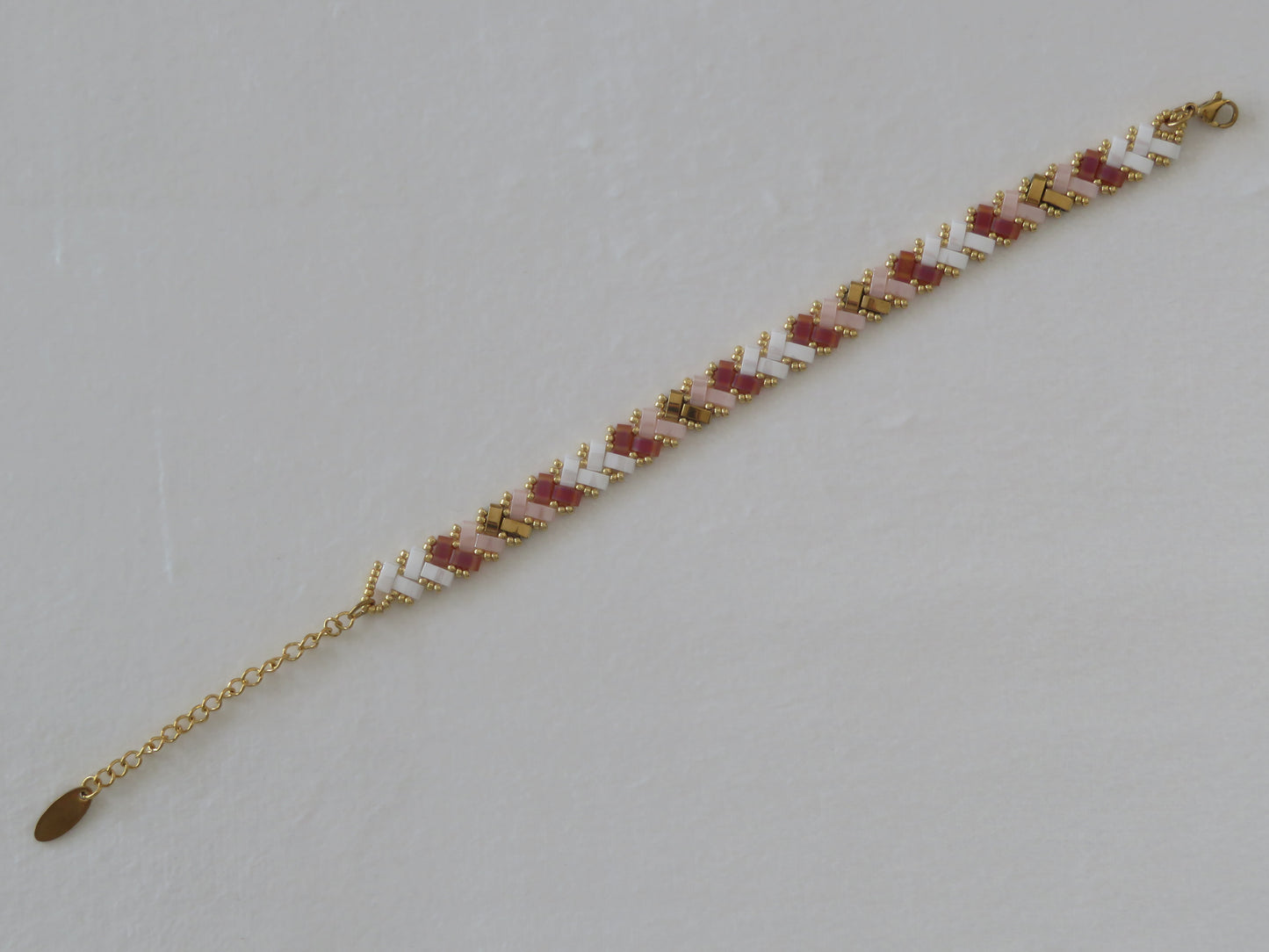 Bracelet 1 rang bicolor et doré