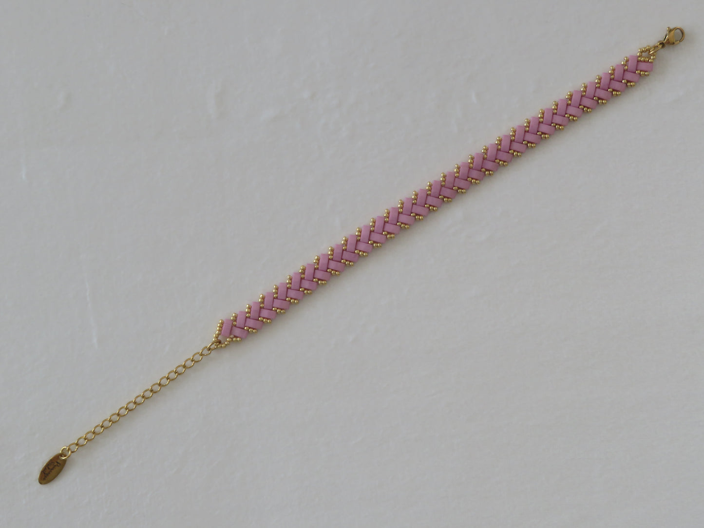 Bracelet 1 rang baby rose