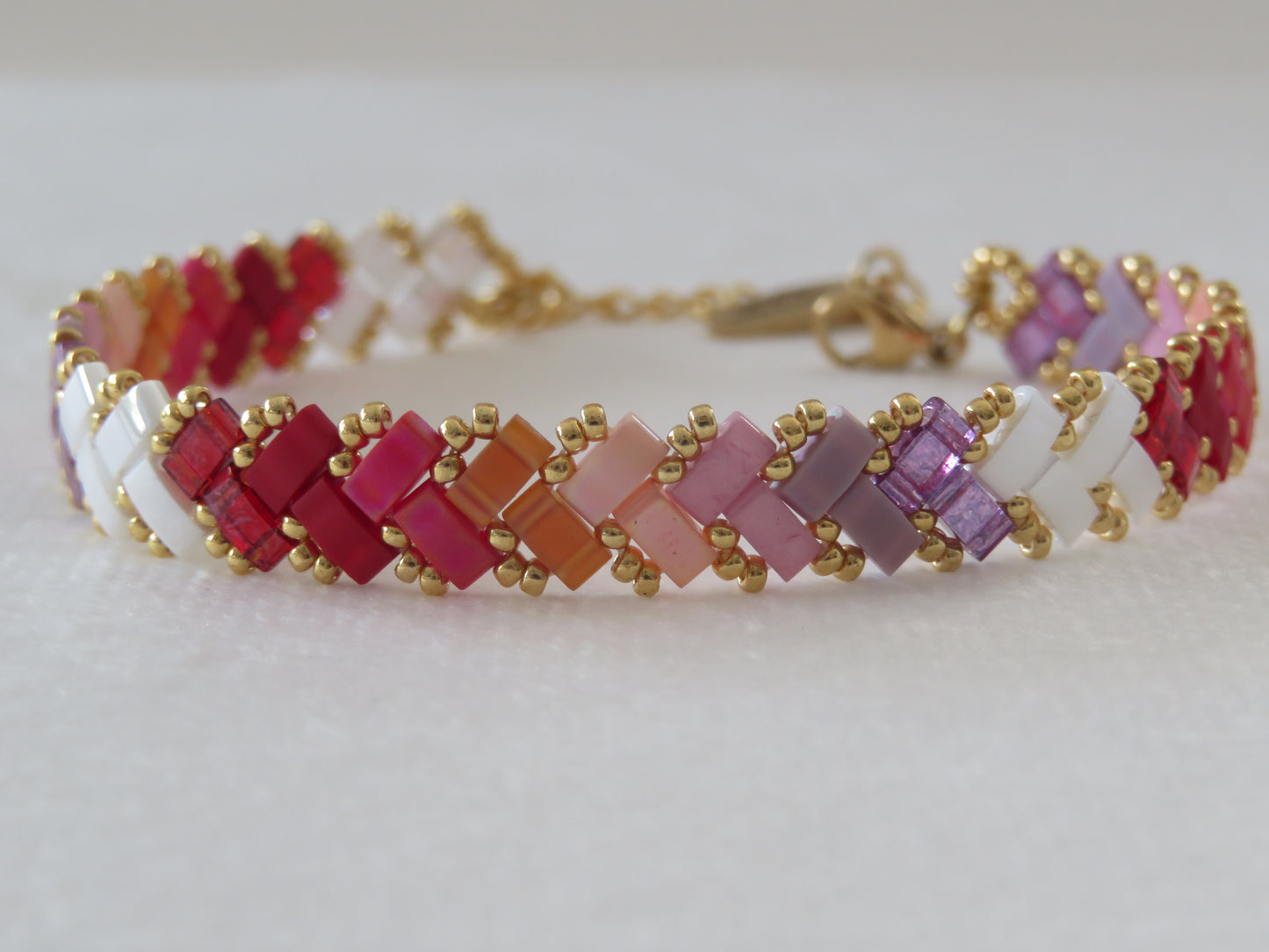 Bracelet 1 rang dégradé long