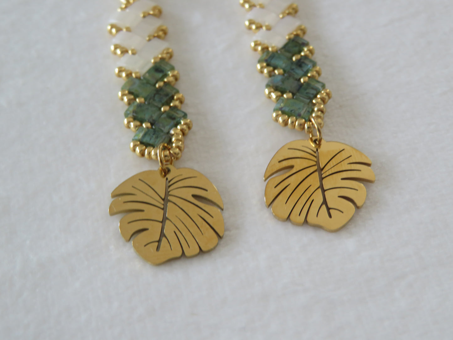 Boucles d'Oreilles charm Feuille