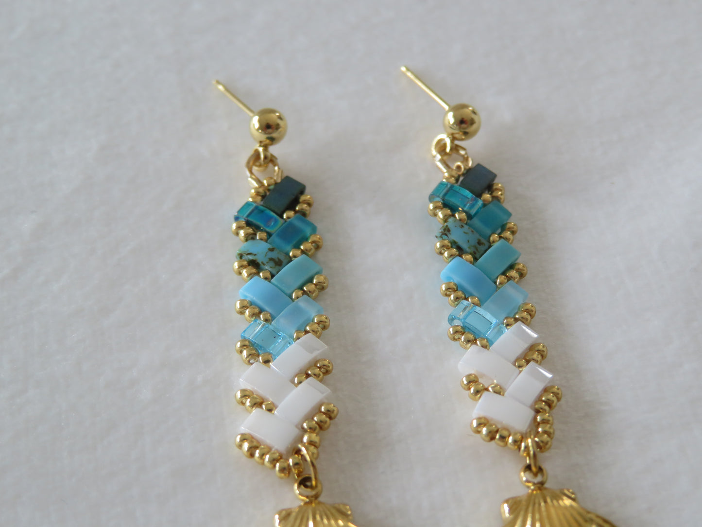 Boucles d'Oreilles charm Coquillage