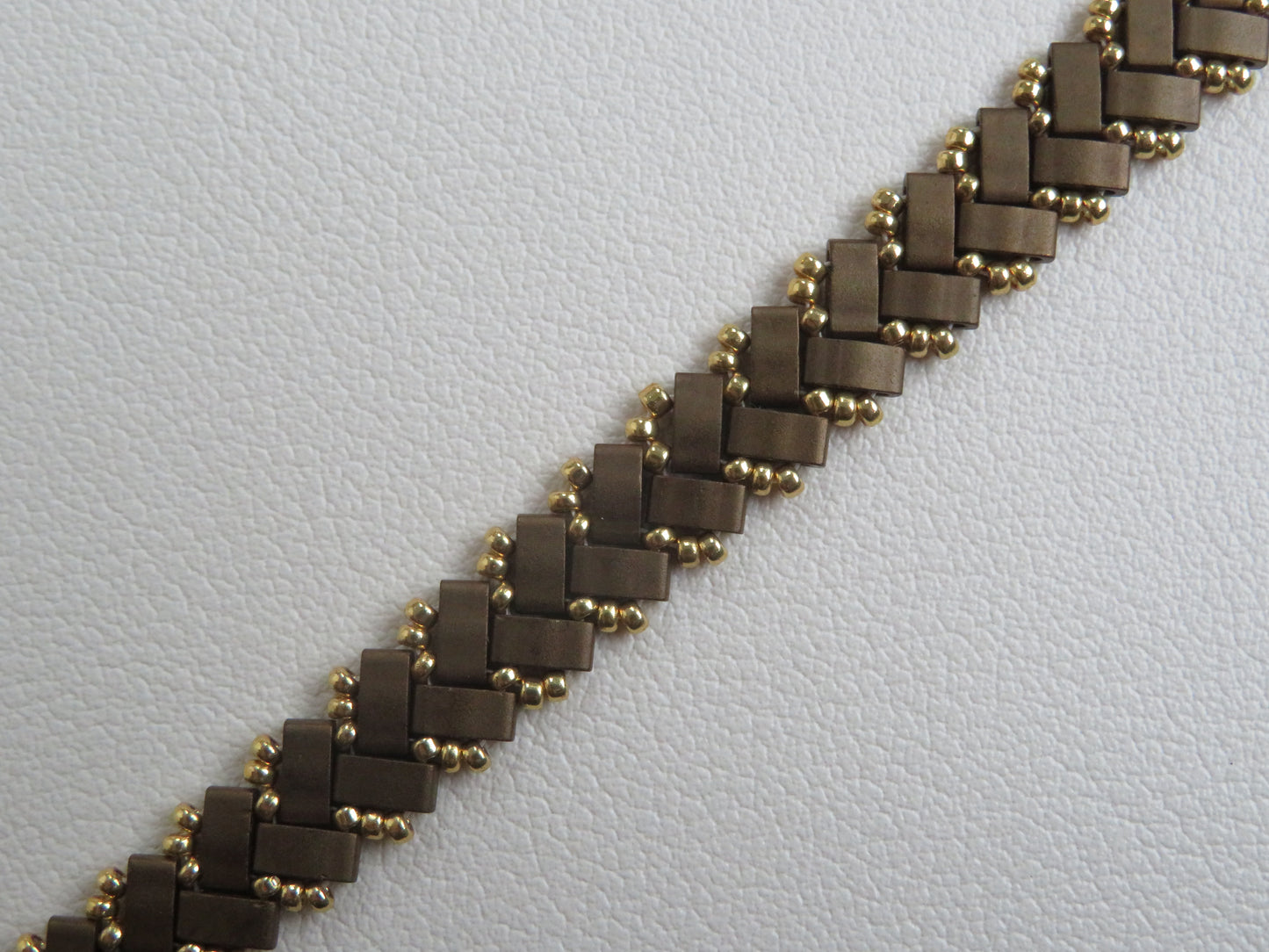 Bracelet 1 rang uni chocolat