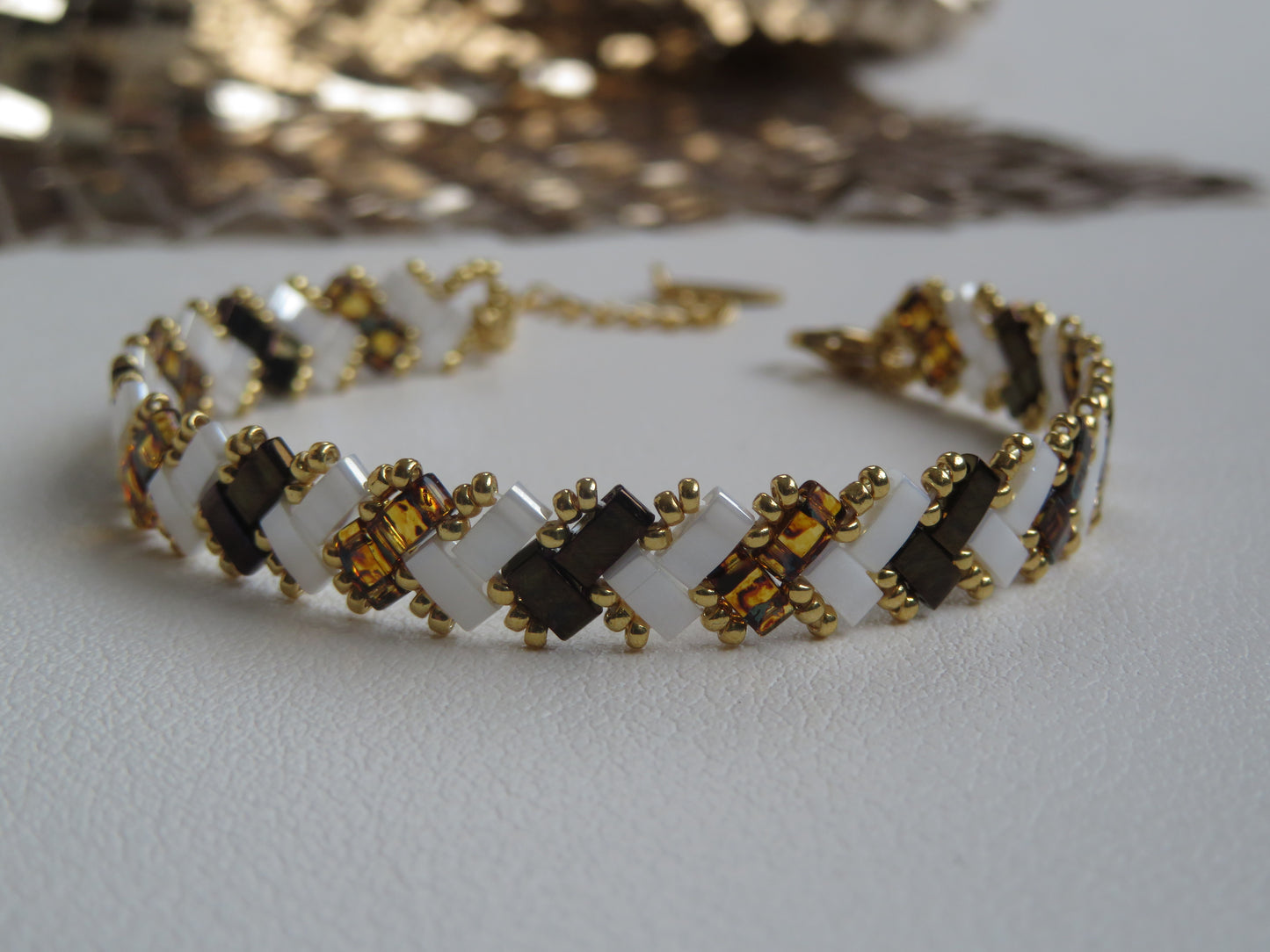 Bracelet 1 rang rayé