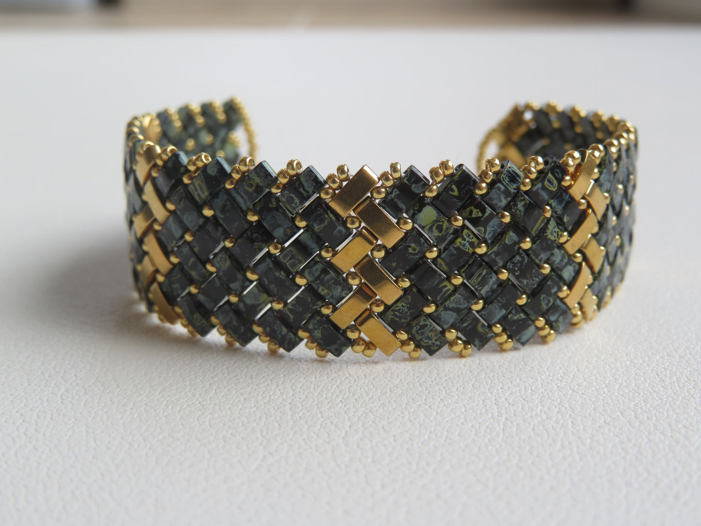 Bracelet 3 rangs rayures larges