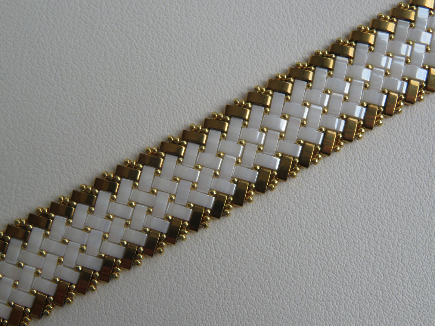 Bracelet Manchette 3 rangs Bicolor