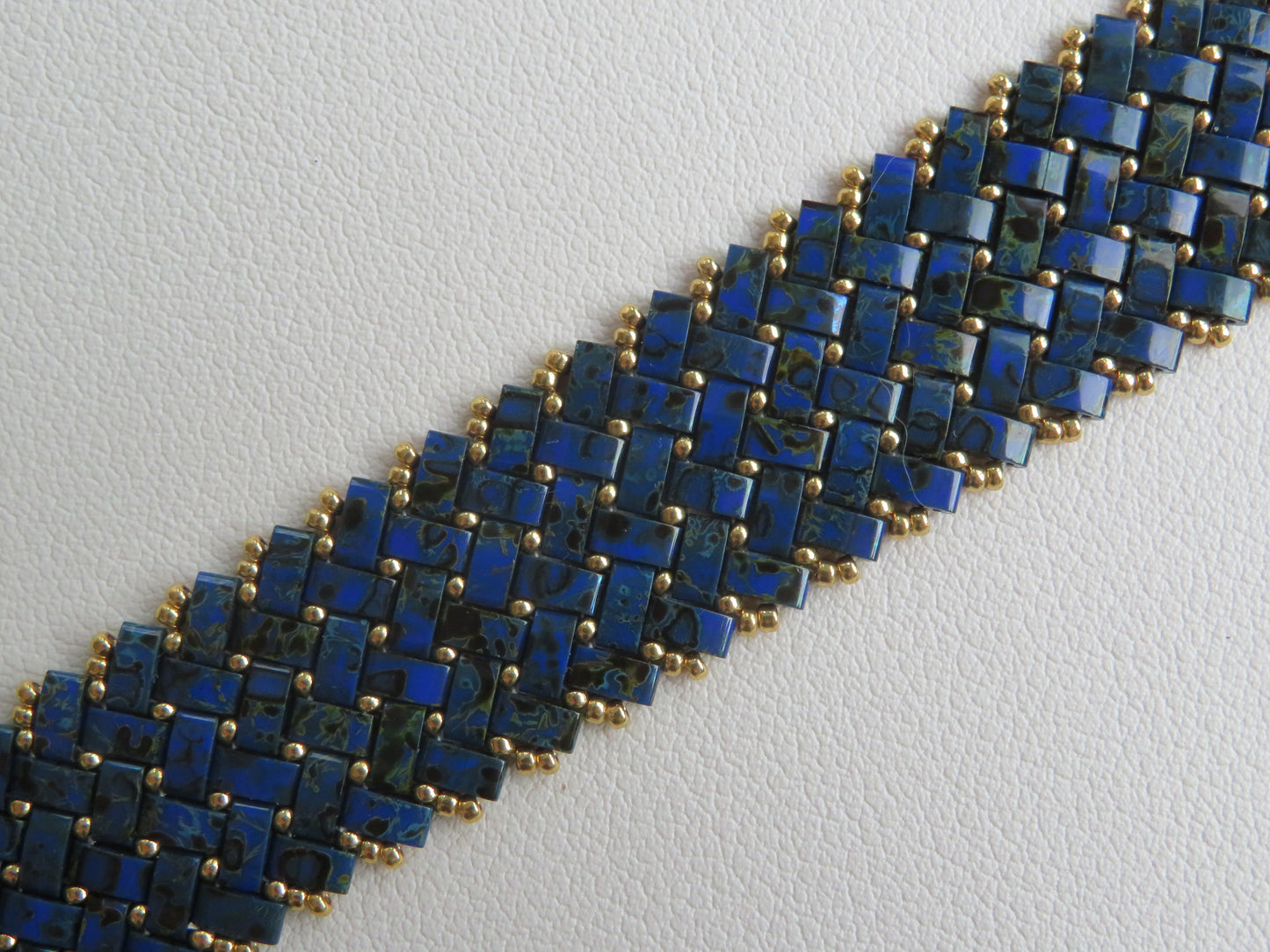 Bracelet manchette 3 rangs uni