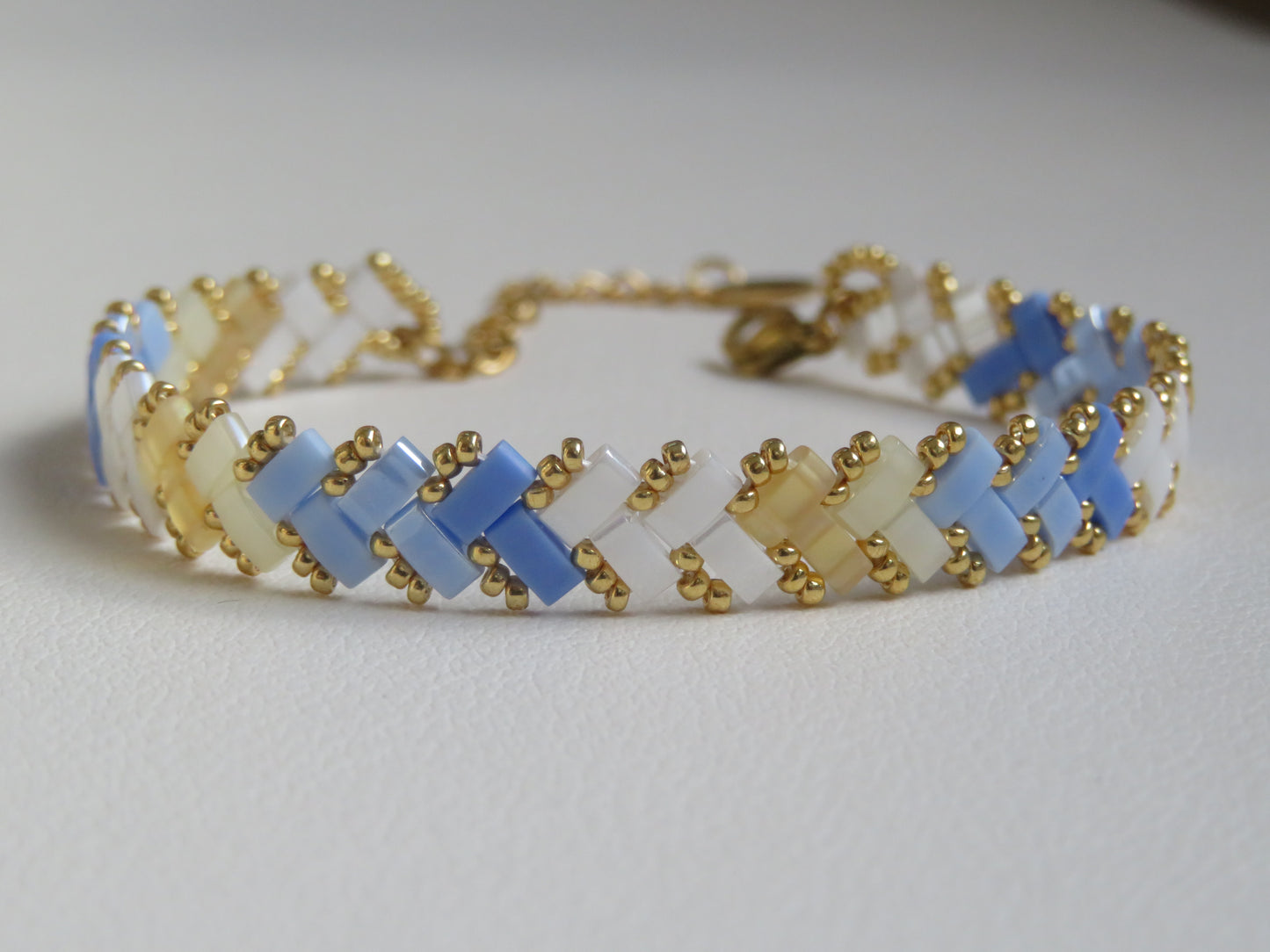 Bracelet Miyuki 1 rang dégradé doux