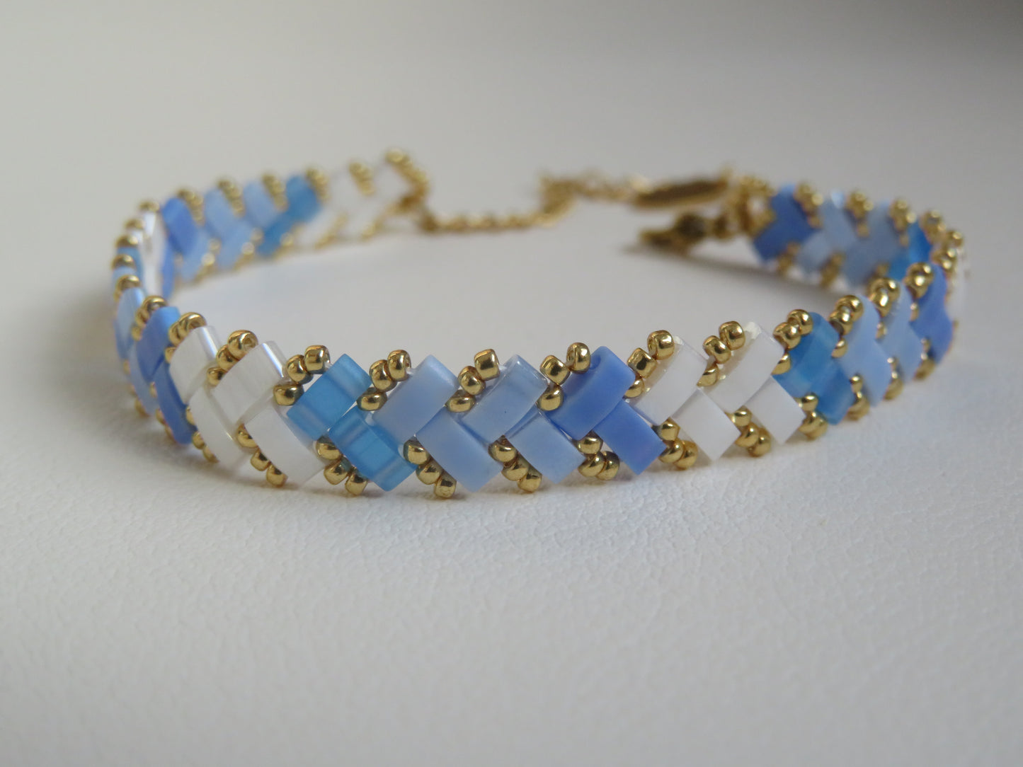 Bracelet Miyuki 1 rang dégradé clair